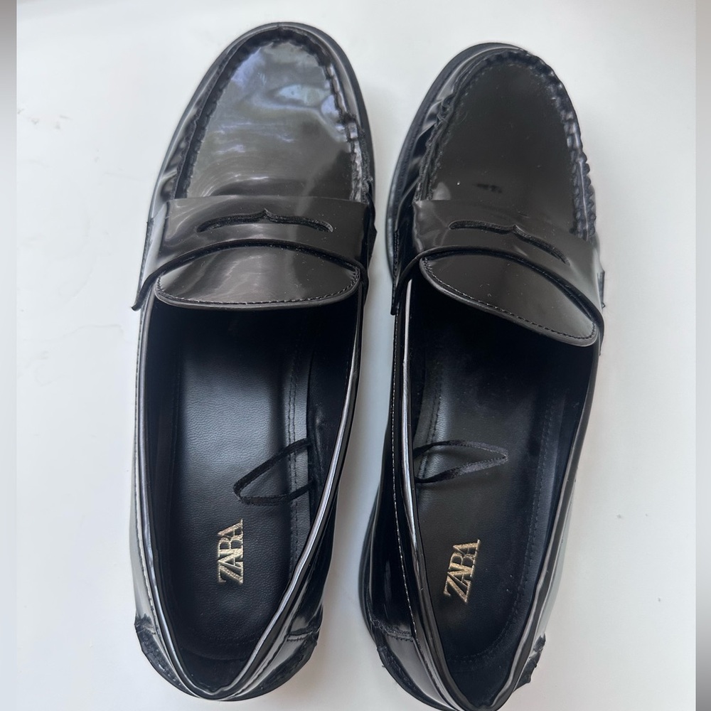 ZARA Black Loafers